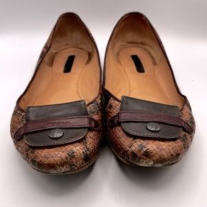 CLASSIC LONGCHAMP LE PLIAGE BALLERINA LEATHER FLATS